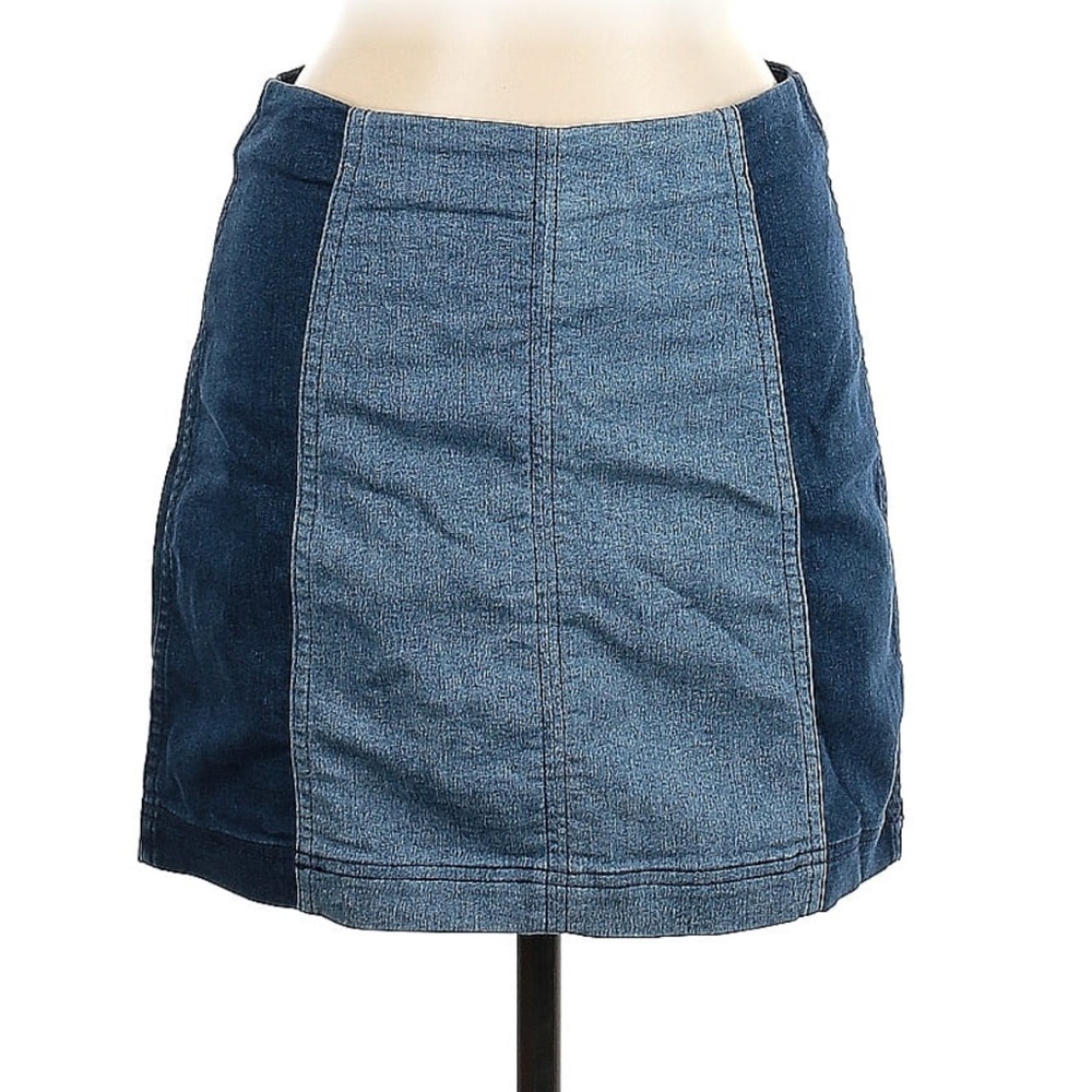 Free People denim skirt